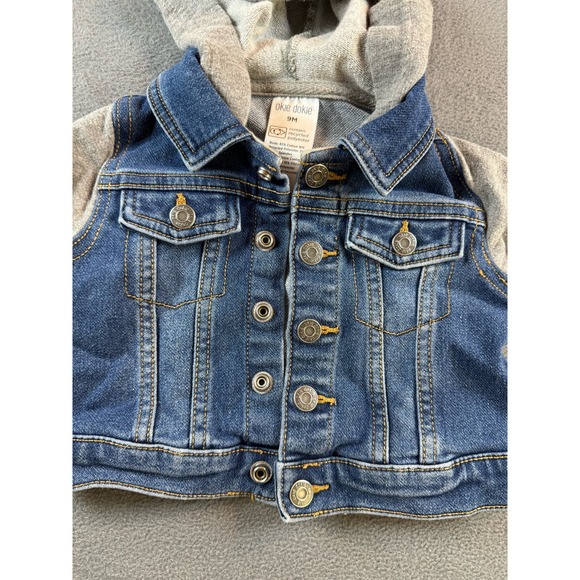 Okie dokie denim baby jacket size 9‎ months - Picture 1 of 5